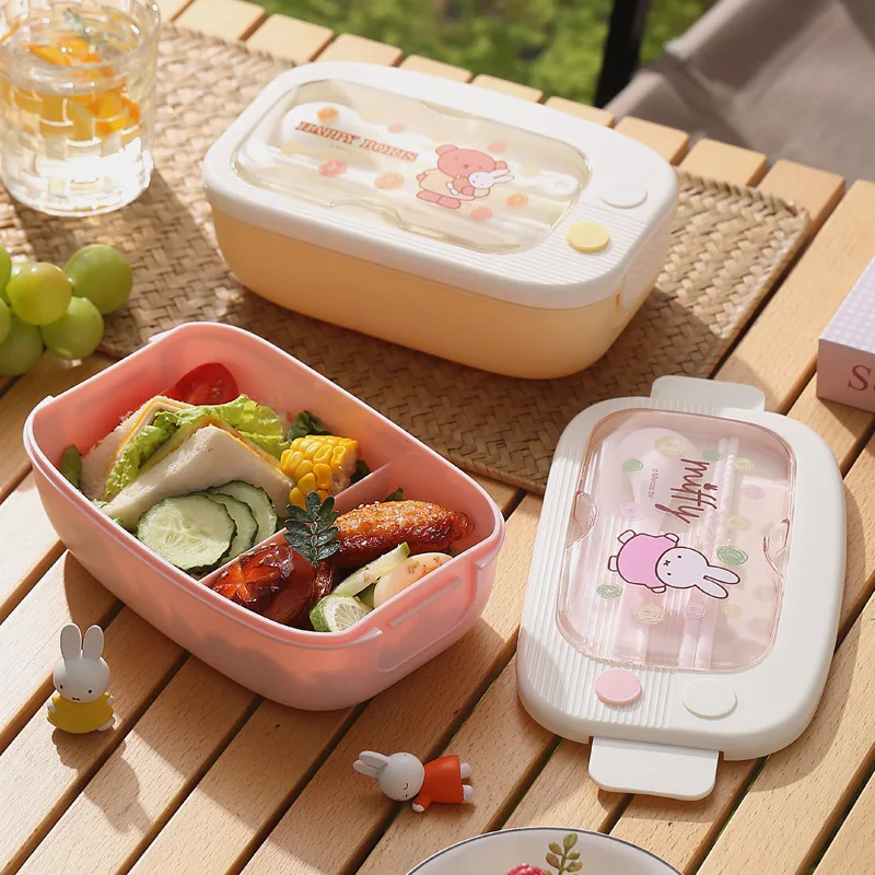Microwave Oven - Şirin Miffy Desenli, Tek Katlı, Plastik,